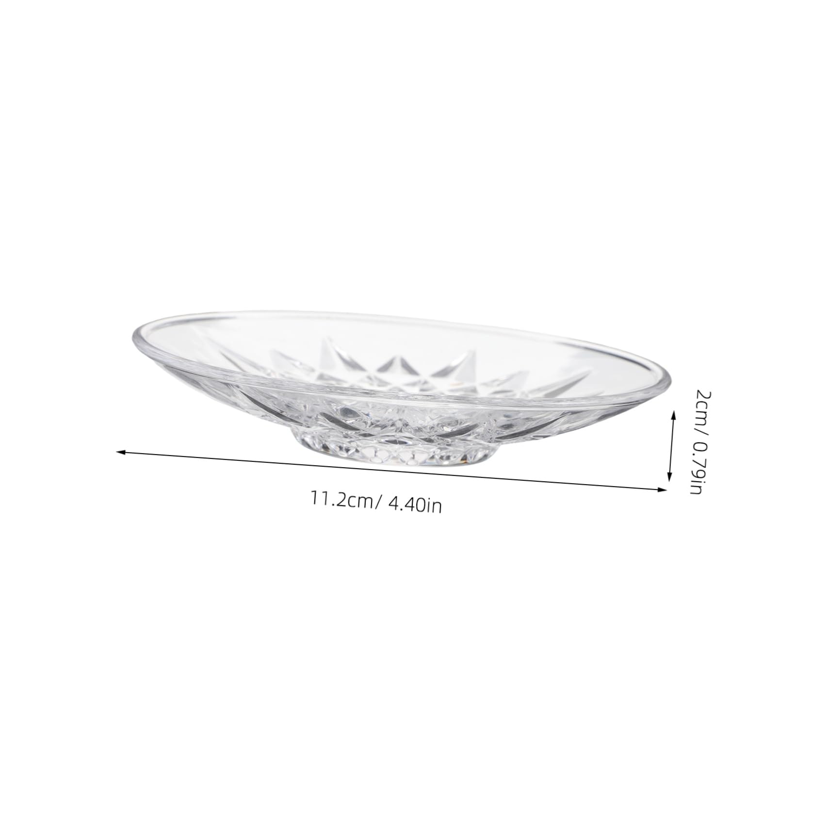 Cabilock 4pcs Transparent Round Glass Saucers Versatile Serving Plates for Tea Coffee Snacks and Desserts Elegant Kitchen Dishes for Any Occasion