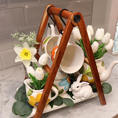 Beferr White Tulips Artificial Flowers 18Pcs Faux Tulip Real Touch Tulip Fake Flowers Bouquets Arrangements For Home Wedding Table Decor #TOP5