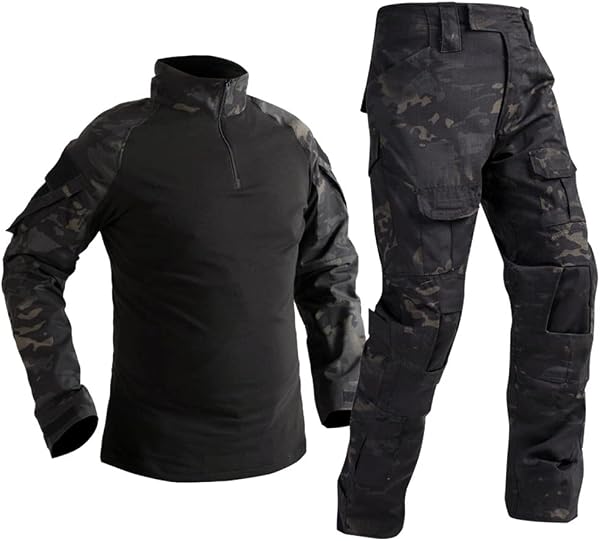 Men's Airsoft Shirts Multicam Pants Tactical Combat Shirt and Pants Sets Camouflage BDU Military Uniform Paintball Sets - 1