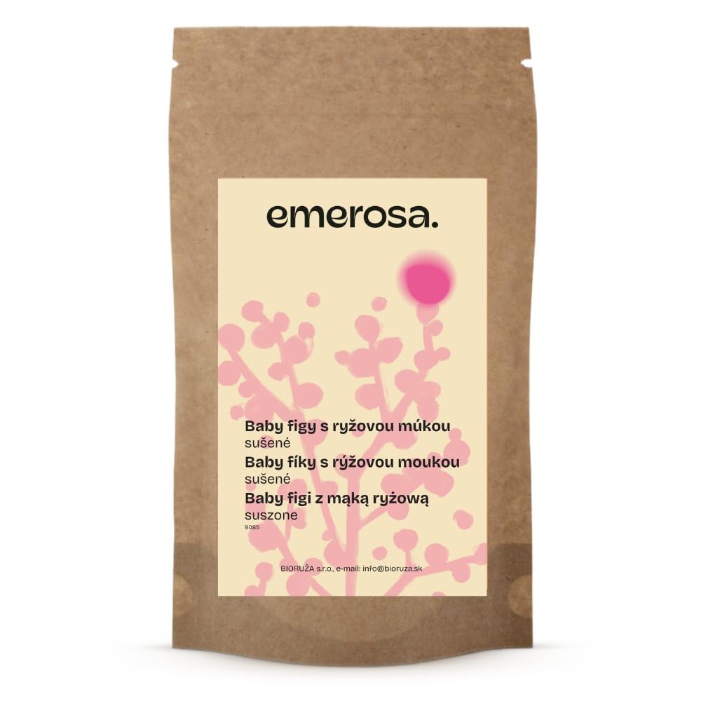 Emerosa Feigen getrocknet klein (mit Reismehl) 1000 g – ganze Ware, für Müsli, Backen und als Snack