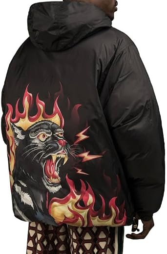 Puma X Dapper Dan Men's Reversible Bomber Jacket, Black, Large