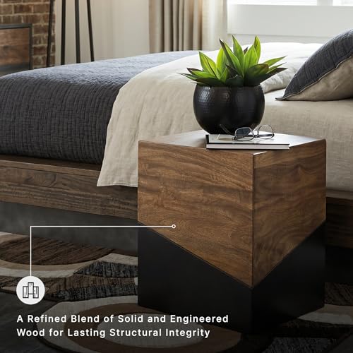 Image of Signature Design by Ashley Trailbend Eclectic Accent End Table, Brown & Gunmetal