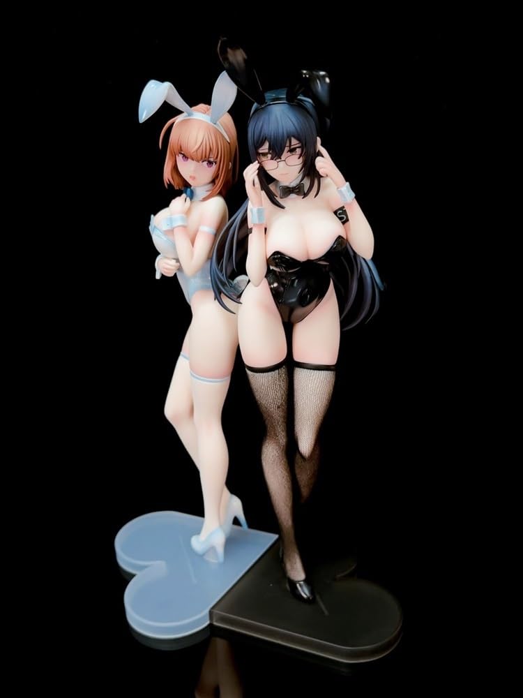 Weiß & Schwarz - 1/6 Hasenmädchen-Figur/Anime-Figur/Anime-Statue/Sammlerstück-Modell/bemalte Charakter-Wohnkultur/Modell/Puppe/Geschenk, 31 cm (kombinierter Kauf)