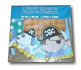 Little Boy Pirate Themed Plastic Tablecover - 54 inches x 84 inches