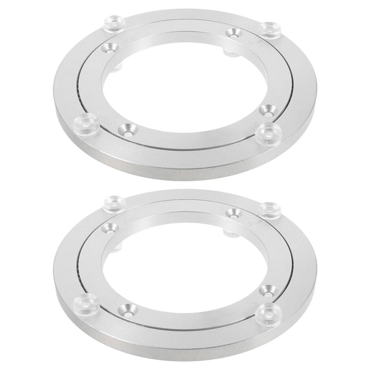Pied de plateau tournant en aluminium 2pcs base ronde