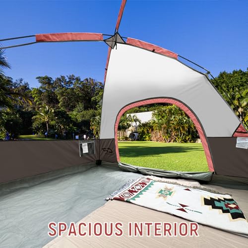 Image of CAMPROS CP Tents for Camping 2 /4 /6 Person, Waterproof Windproof Dome Tent