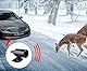 Voarge 4 Stück Auto-Hirschalarm, für Fahrzeuge, Tierwarnalarm, Ultraschall-Puls, verhindert Kollisionen mit Hirschen (4B)