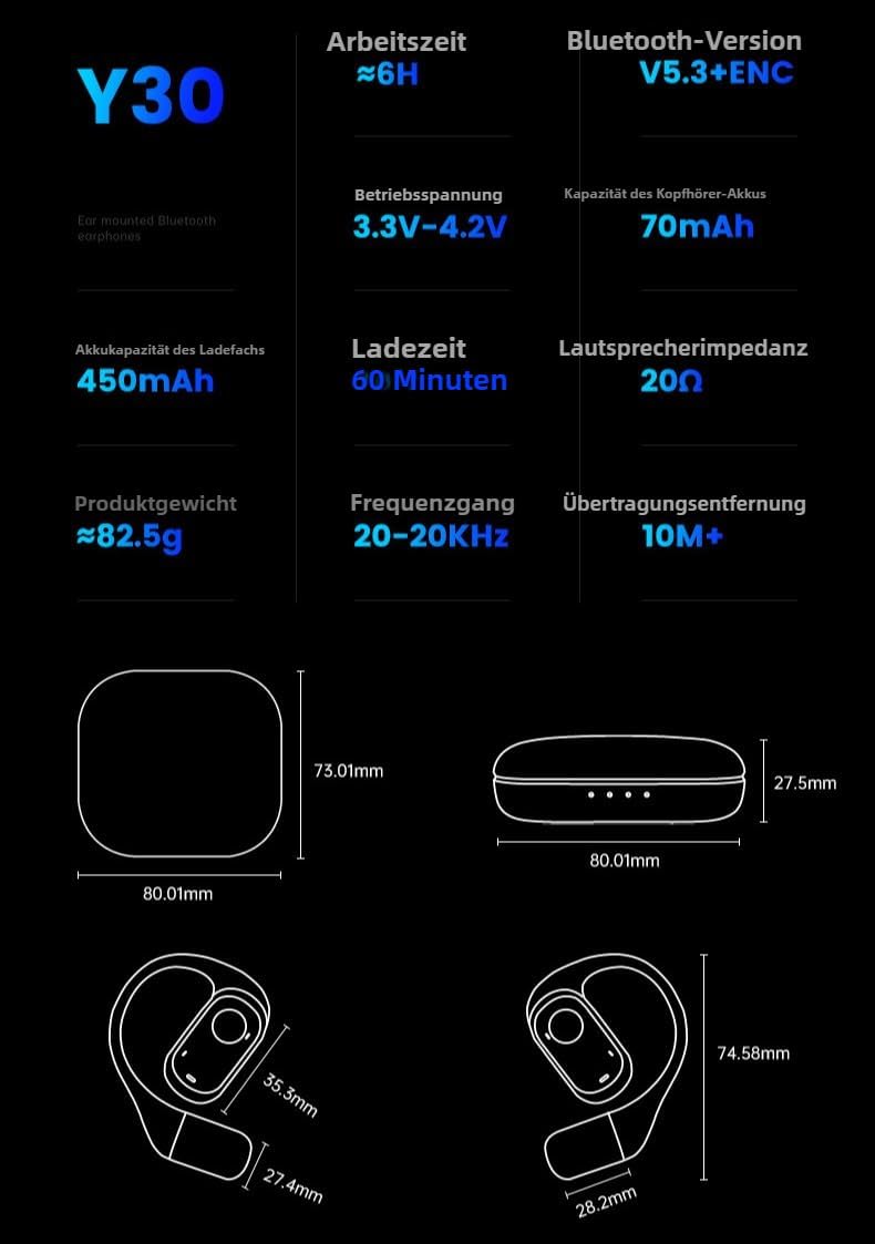 NovaLingo Écouteurs intra-auriculaires 3 en 1 avec traduction en temps réel, traduction vocale et réduction du bruit Bluetooth pour les voyages et les affaires (Noir)