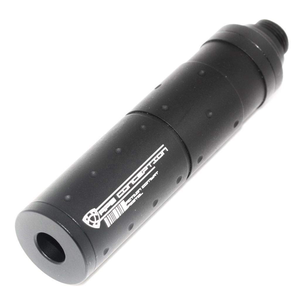 Airsoft Gear Parts Accessories APS Silencer with Adapter -14mm -12mm CCW for ACP601 606 Black Hornet Tokyo Marui G17 Pistol