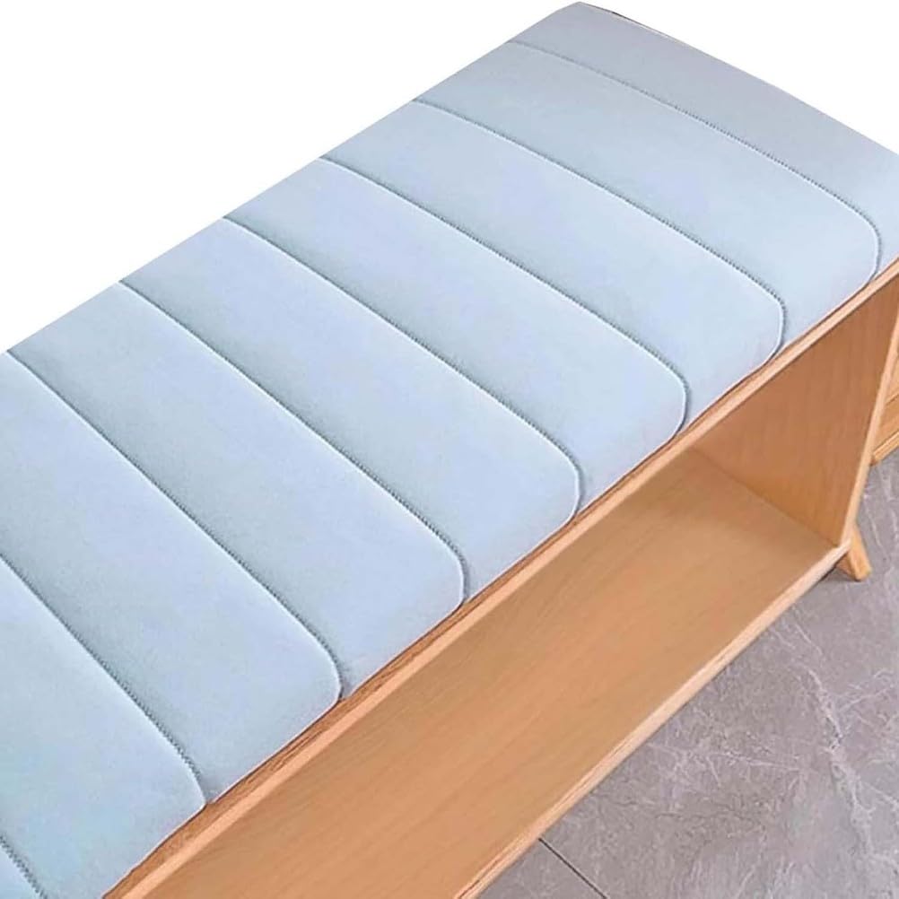 Coussin de banc de jardin bleu ciel 120x55x4 cm amovible Cush