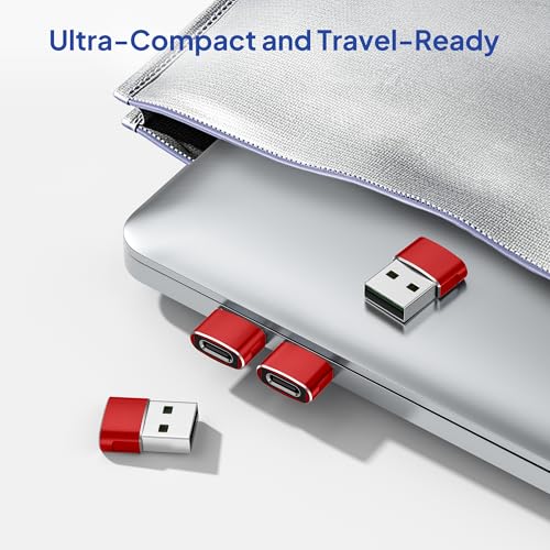 Image of USB C Female to USB Male Adapter 4-Pack,Type A Charger Cable Plug Connector for iPhone 11 12 Pro Max Mini,XR SE,Airpods iPad 8th Air 4th Generation,Samsung Galaxy Note 10 20 S20 Plus S21 21 Ultra,A71