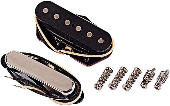 Alnicov Guitar Pickups Set，Guitar Neck Bridge Pickup，With L mark，For Tele Telecaster Style Electric Guitar Parts Replacement