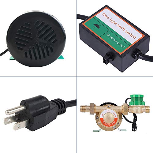 DECFLO 110V 90W 3/4 inch Home Water Pressure Booster Pump, Automatic Shower System Booster Pump with Water Flow Switch for Whole House/Shower - Thumbnail 5