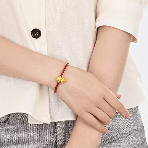 CHOW SANG SANG 999 24K Solid Gold Goldfish Charm Bracelet for Women 90837C2