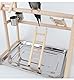 Parrot Playstand, Bird Playground, Papagei Vogel Spielplatz, Papageien Vogelständer Vogelspielplatz für Vogelkäfige, für Wellensittich Nymphensittich(44 * 31 * 79CM)