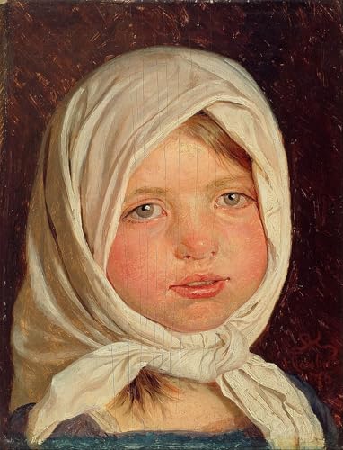 Graffiti Art Mural Petite fille de Peder Severinese Krøyer pour mur blanc sans vie