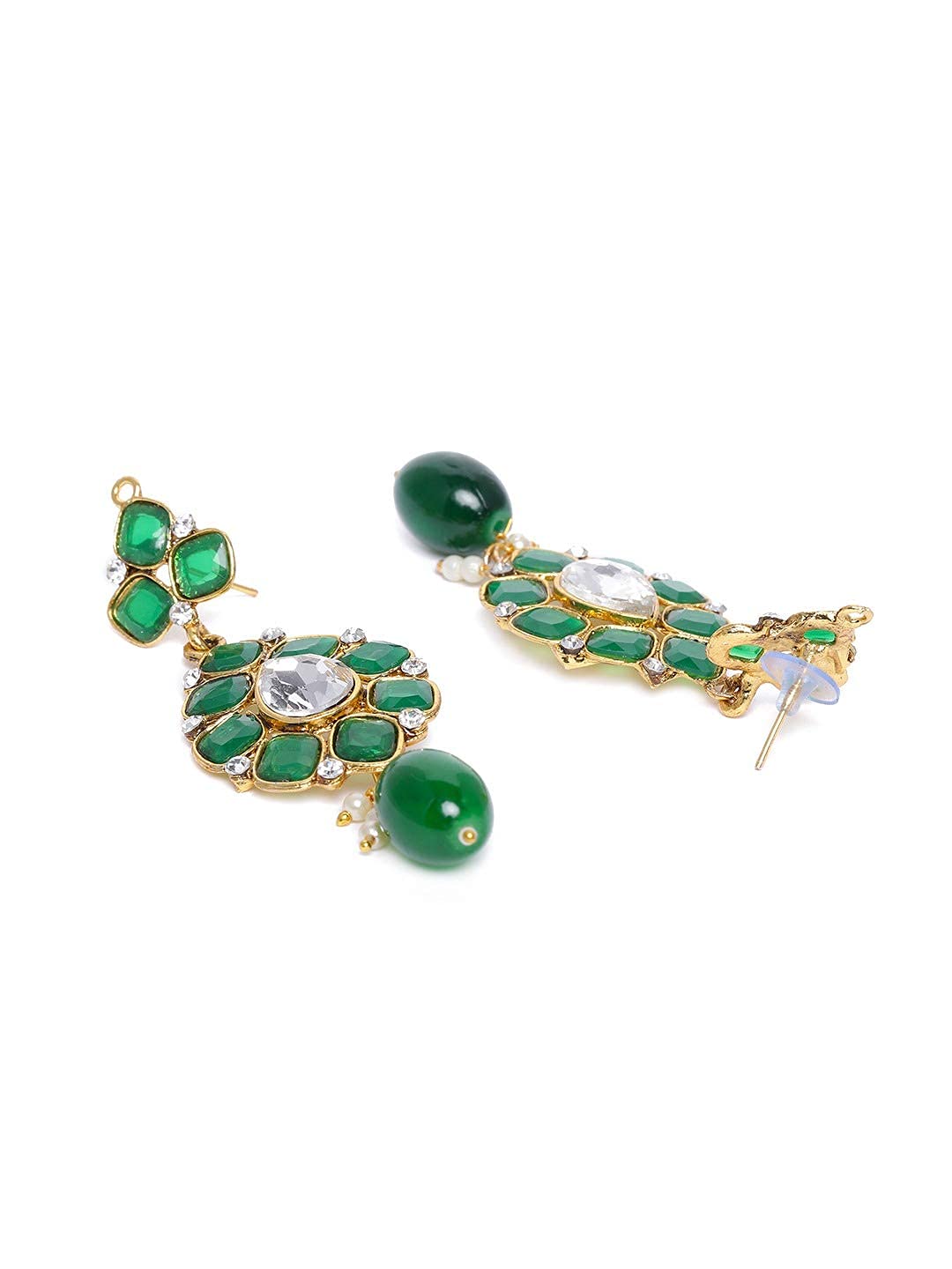 Stones & Beads Wedding Collection Necklace Earring & Maangtikka Set