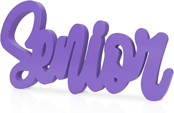 Senior 2026 Sign Wooden Purple Graduation Photo Props Graduation Decorations Class of 2026 Table Centerpiece Senior 2026 Sign for 2026 Grad Party Decorations Supplies