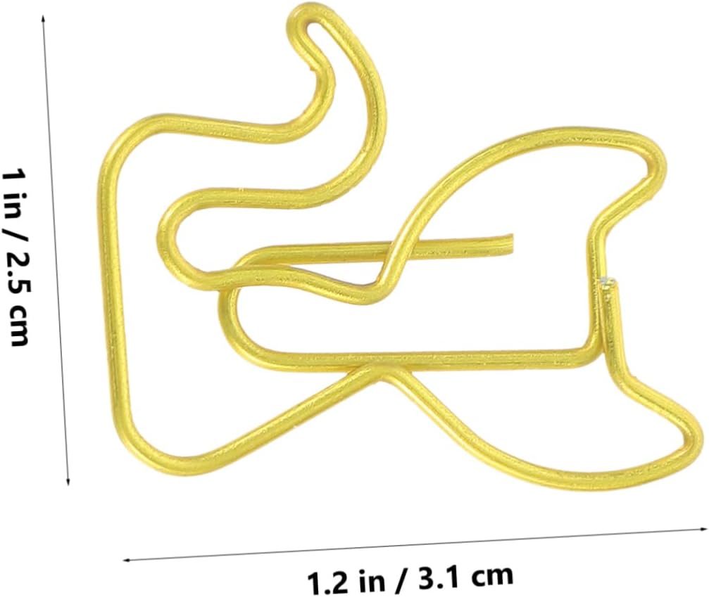 30pcs Creative Cat Shaped Metal Paper Clips Gold Rose Gold for Office School and Home Organization Fun Cat and Students image 2
