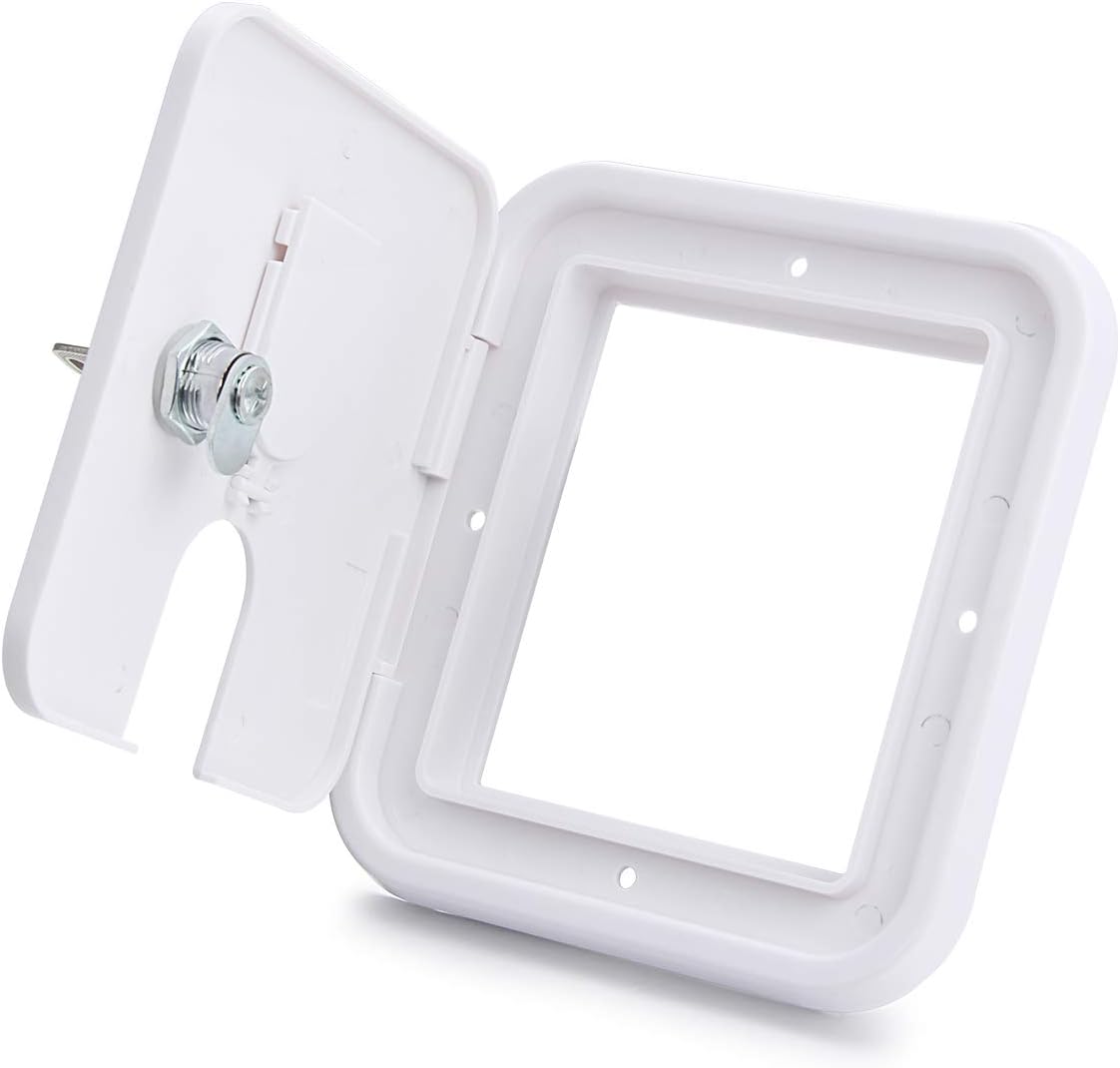 LCGP RV Access Door Electrical Cord Trailer Power Cord Cable Hatch Camper Hose Storage Door Compartment