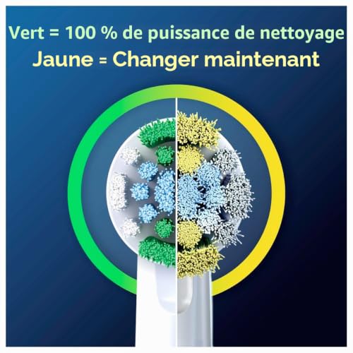 Oral B Oral B Lot de 8 brossettes de rechange pour brosse à dents électrique avec poils innovants en forme de X Conçu en Allemagne - vue 4