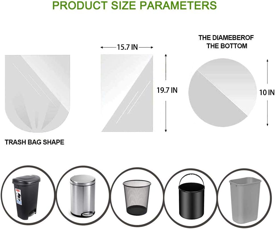 Trash Bags Biodegradable (2.6 Gallon-120Counts White)