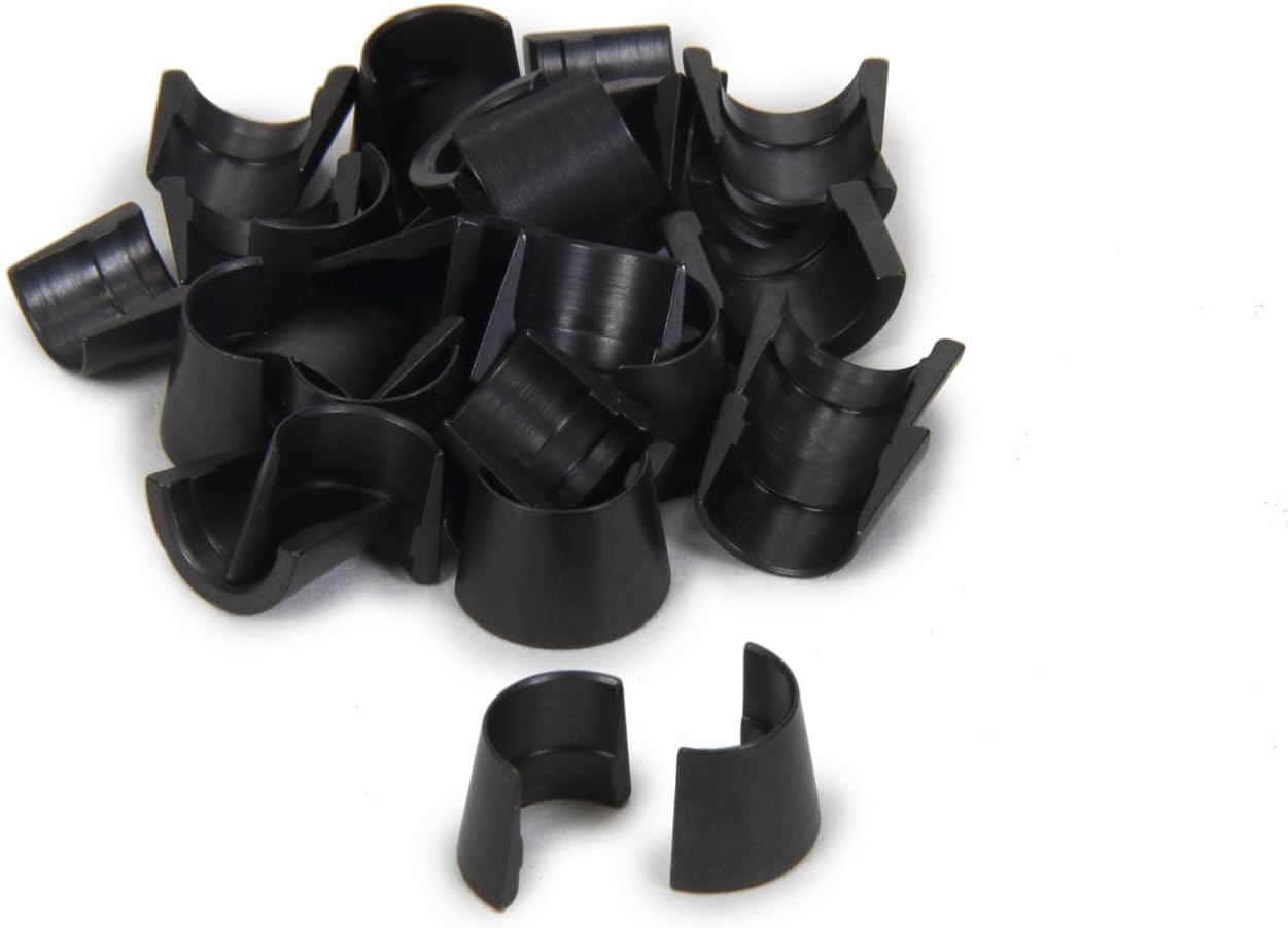 PAC RACING SPRINGS PAC-L8127-16 Valve Lock - Mini 8 Degree - 3/8 in Valve Stem - Standard Height - Steel - Black Oxide - Set of 16