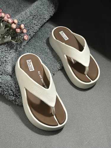 Image of DOCTOR HEALTH SUPER SOFT Women Soft Cushioned Flip Flops | Lightweight Comfort Slippers | Anti-Slip Casual Sandals for Indoor Outdoor Everyday Wear