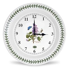 Portmeirion Botanic Garden 10 . 5 inch Wall Clock, Garden Lilac Motif Fine Earthenware Silent Wall photo Portmeirion Botanic Garden 10 . 5 inch Wall Clock, Garden Lilac Motif Fine Earthenware Silent Wall