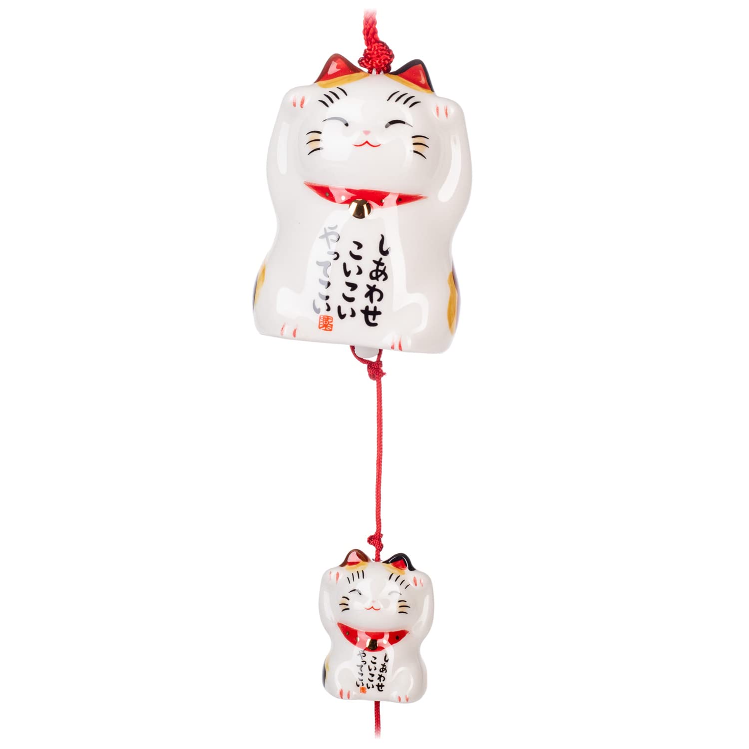 Happy Calico Japanisches Windspiel mit Glückskatze