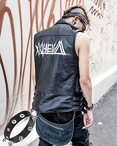 Wainis 4 Pcs Punk Studded Bracelet Rivets Bracelet Leather Rivets Bracelet Cuff #TOP2