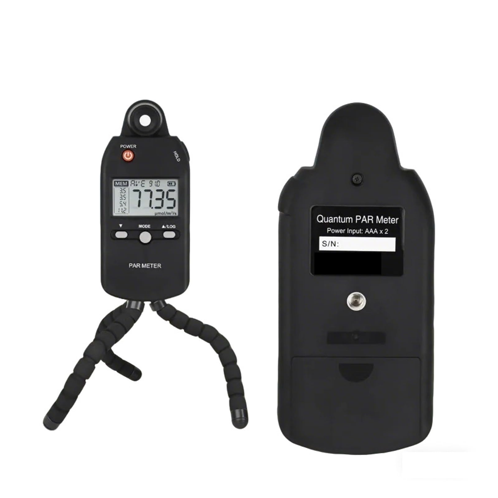 Medidor de luz, Professional PAR Meter PPFD Tester with Quantum Sensor for Plant Growth 400–700 NM