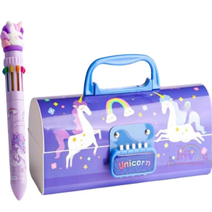 JADUNATH Plastic Children's Pen & Pencil Box, Suitcase-Style