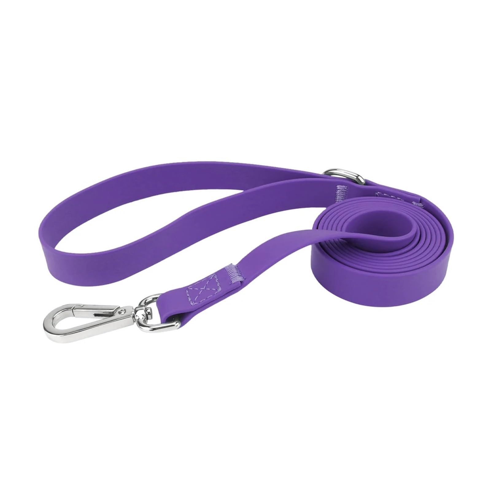 Laisse longue en PVC pour chien qui ne retient ni l'eau ni les odeurs violette