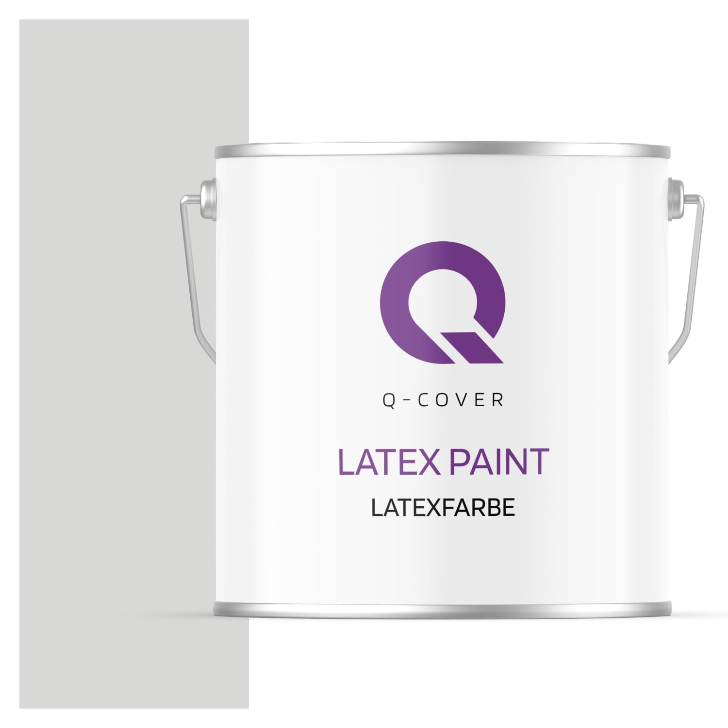 Peinture latex gris 5L mat pour rénovation murale intérieure sans odeur