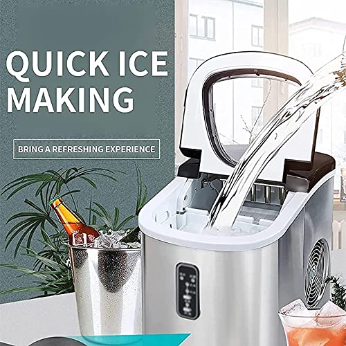 Máquina Fabricadora de Hielo Portátil de Acero Inoxidable miniatura 2