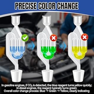 Tester di Guarnizione a Testa Cilindrica,Tester per Guarnizione Testata CO2,Test Guarnizione Testata Bruciata,Diagnostica Rapida Precisa,Kit Universale Rilevatore di Perdite CO₂ per Auto e Moto 100ml