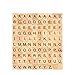 moinkerin 100 Piezas de Letras de Madera, Rompecabezas del Alfabeto de la...