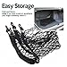 Zone Tech Cargo Net for Pickup Truck Bed - Bungee Net Mesh Elastic Universal Fit, Black Adjustable 4 Hook Storage Trunk Organizer Stretchable Mesh for Pickup Truck Bed, Car, Van and SUV