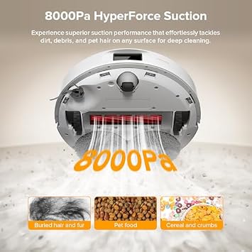 roborock QV 35A Robot Vacuum with Mop Cloths Bundle