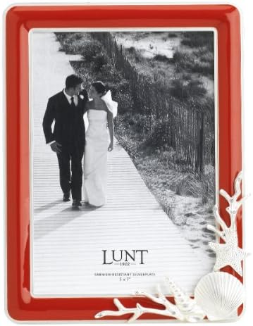 Lunt Sanibel Picture Frame, Coral, 5" x 7"