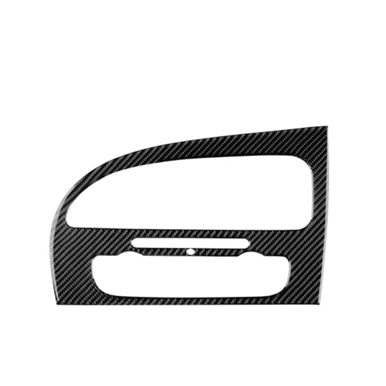 Hljnlvbn For Rhd Black Car Interior Sticker Soft Carbon Fiber Sticker For Seat For Leon 2005-2012 Lhd Rhd Car Instrument Ac Panel Accessories(For Rhd Black)
