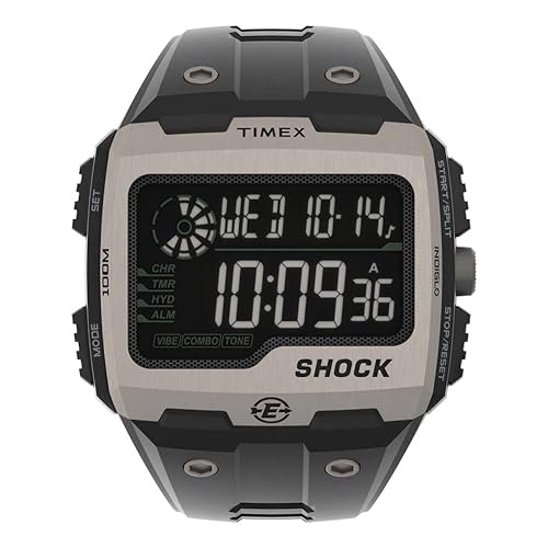 Reloj cuarzo Timex Expedition Grid Shock para hombre con correa de resina