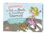 Ein Hut, ein Stock, ein himmelblauer Unterrock!: 30 Spaziergangspiele-Karten für unterwegs: 30 Spaziergangspiele-Karten für unterwegs. Mit methodischen Hinweisen