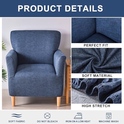 HAOYONG Banquet Armchair Slipcover Stretch Velvet Chair Covers 1-Piece Armchair Sofa Covers Soft Arm Chair Cover Removable Washable Single Couch Covers Furniture Protector for Living Room - Set of 1 - Image 5