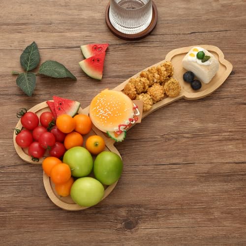 Solid Wood Aperitif Board and Charcuterie Board, Cheese Board, Funny Cutlery Kitchen Wine Meat Cheese Platter Unique Women Gifts for Housewarming Bachelor Party(16 Inches/T shape)