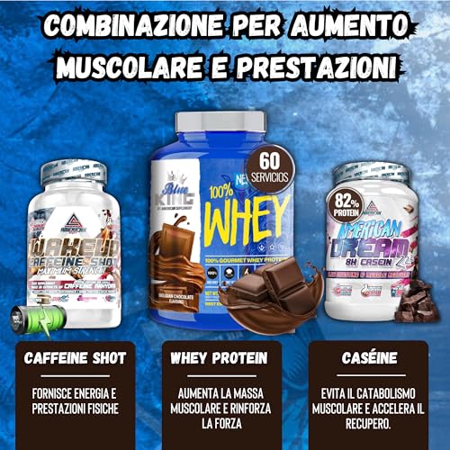 AS American Suplement | Whey Blueking Proteins | Białko na masę mięśniową | Whey Protein | Zawiera kreatynę | 1,8 kg | Zapobiega katabolizmowi | Moc Siła i wydajność | Czekolada