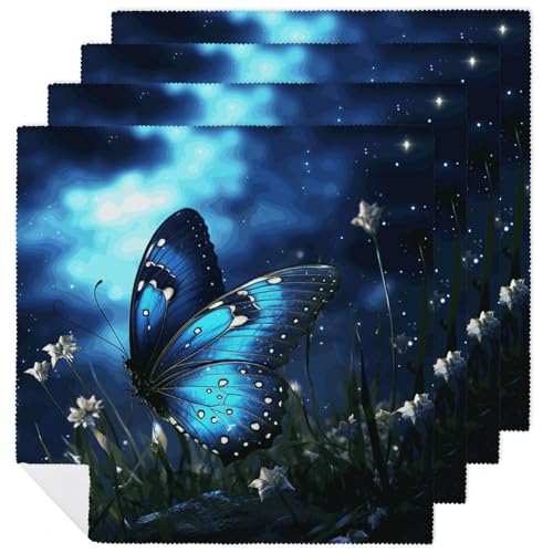 Servilletas de Tela Butterfly Night 4 piezas miniatura 1