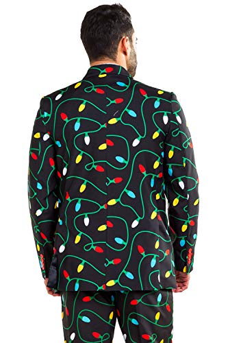 Tipsy Elves Men's Christmas Holiday Suit Jackets - Ugly Christmas Sweater Inspired Blazers for Men2