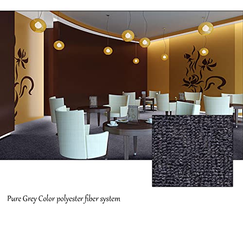 Commercial Carpet Floor Tiles With Adhesive Stickers, 20X20 Inch Washable Diy Size Square Carpet Tiles For Residential & Commercial Squares Flooring Use (Bitumen Back- Grey 20Pcs) #TOP4